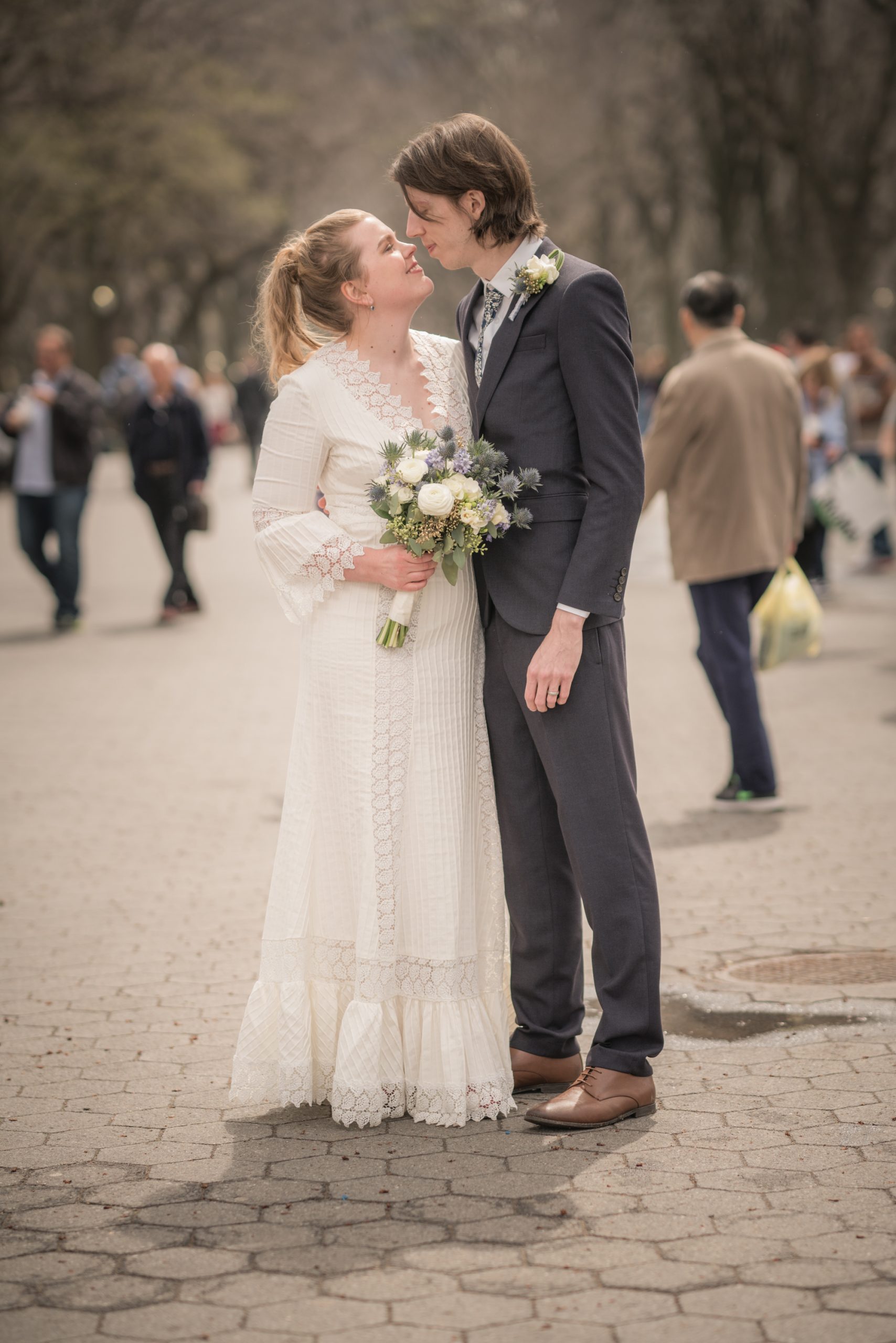 an edited lifestyle wedding elope in new york city