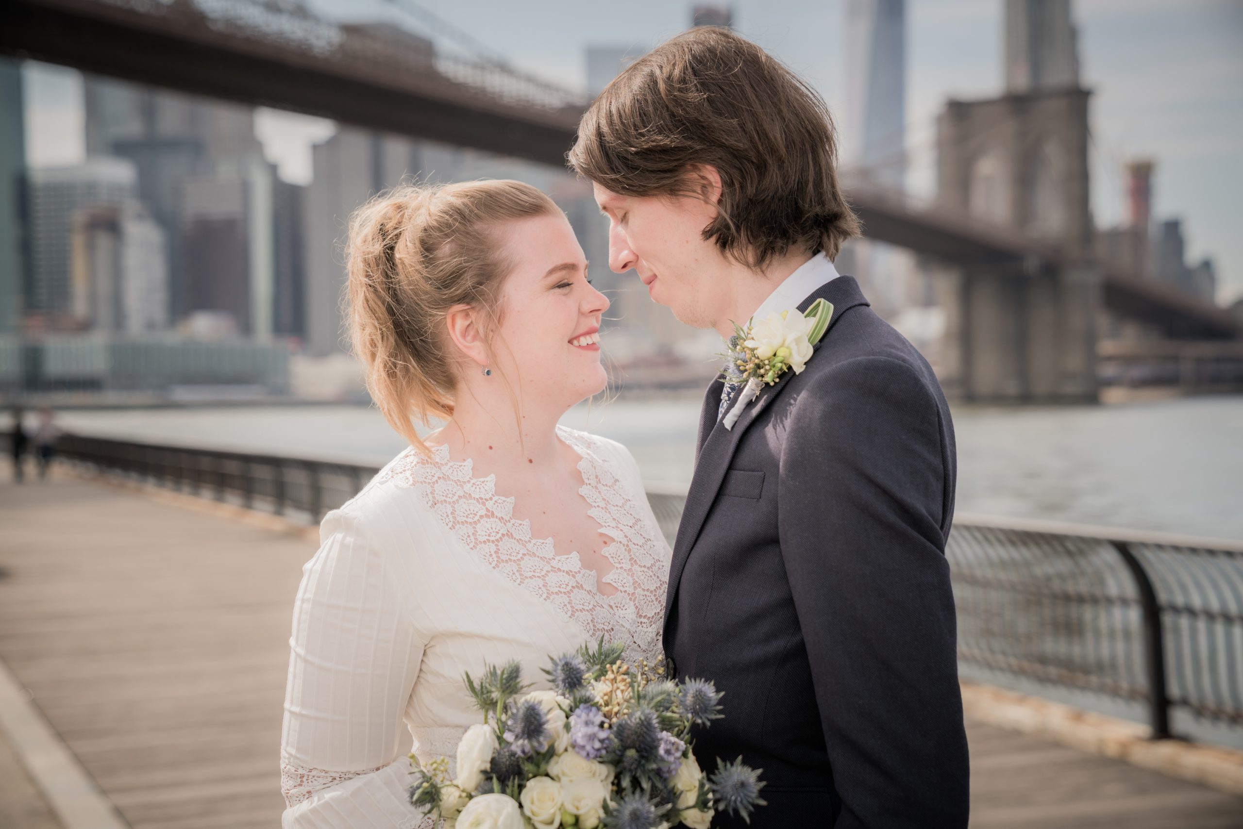 an edited lifestyle wedding elope in new york city