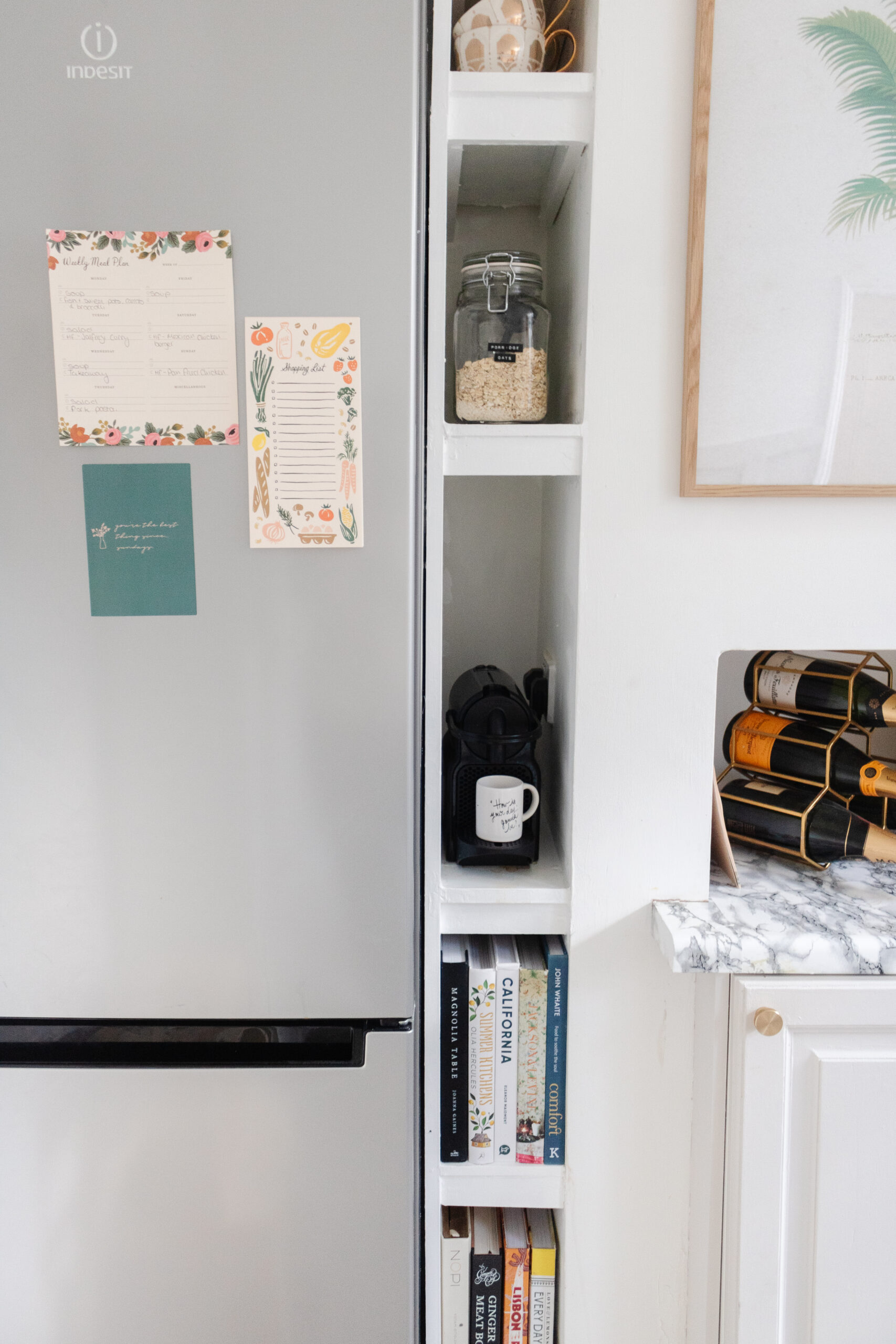 an edited lifestyle interiors kitchen shelf styling