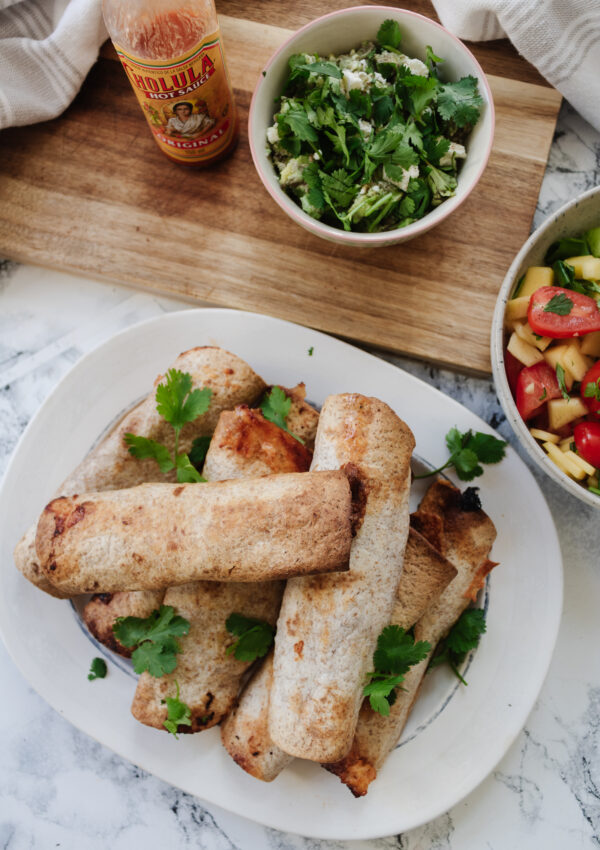 an edited lifestyle recipe crispy chicken taquitos