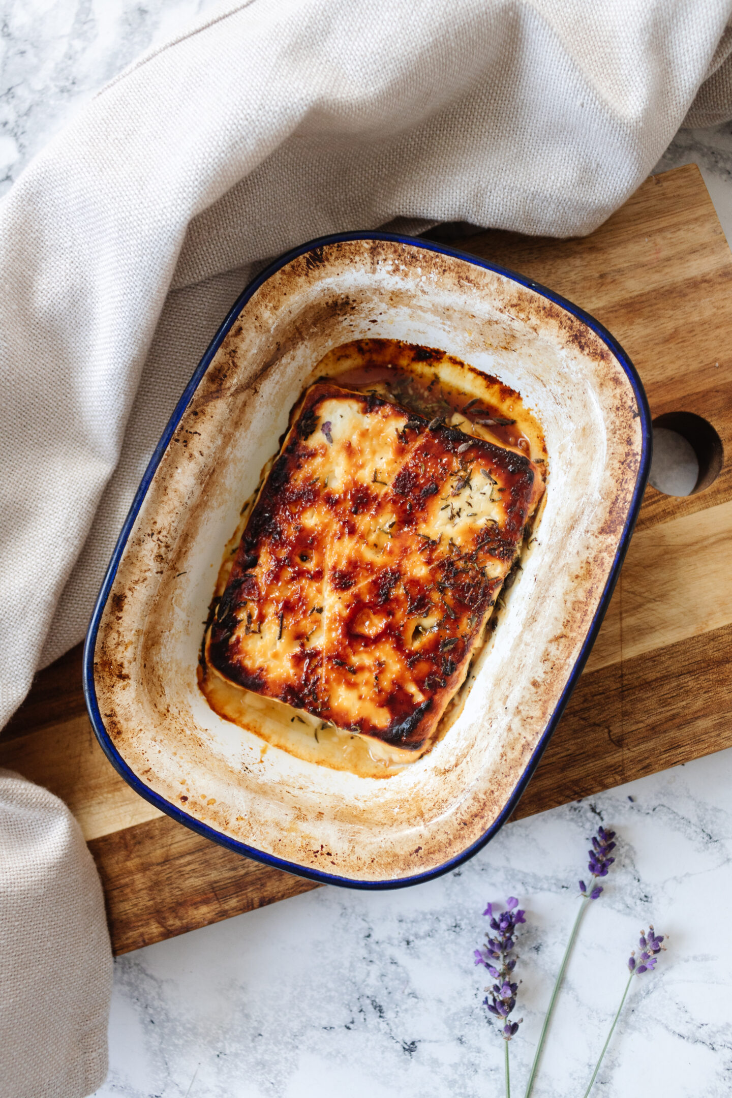 an edited lifestyle recipe honey baked feta